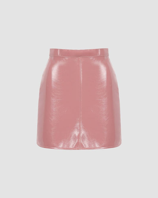 Plastic Gal PU Skirt