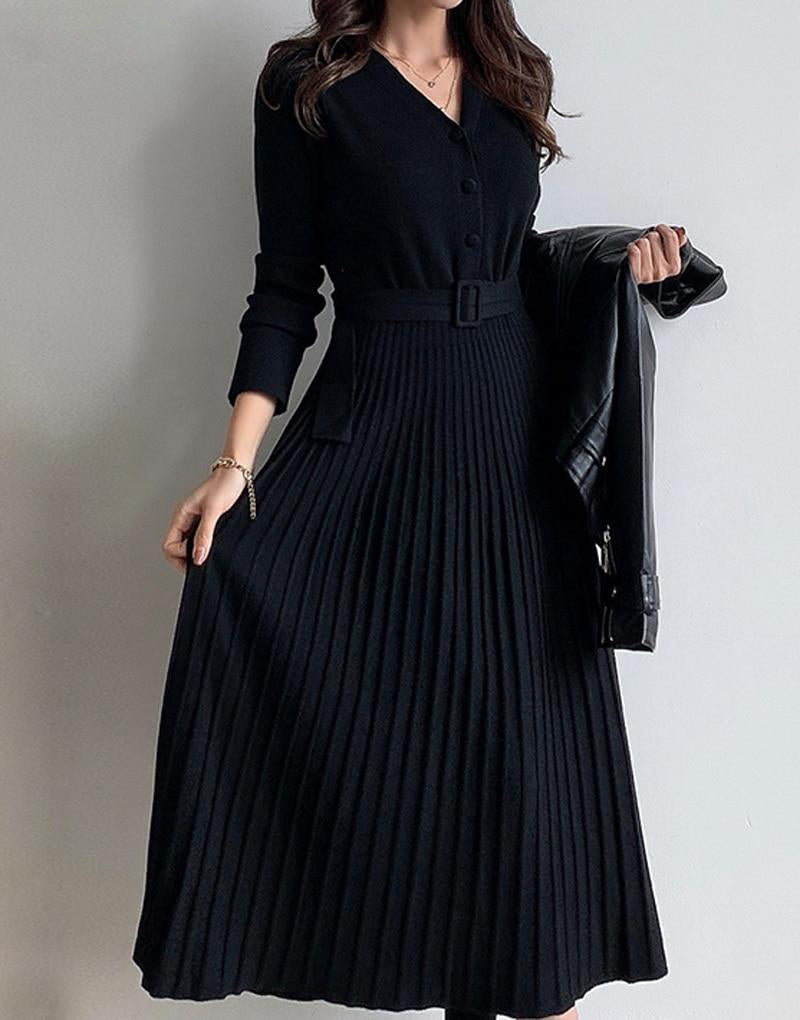 CASSANDRA BELTED DRESS